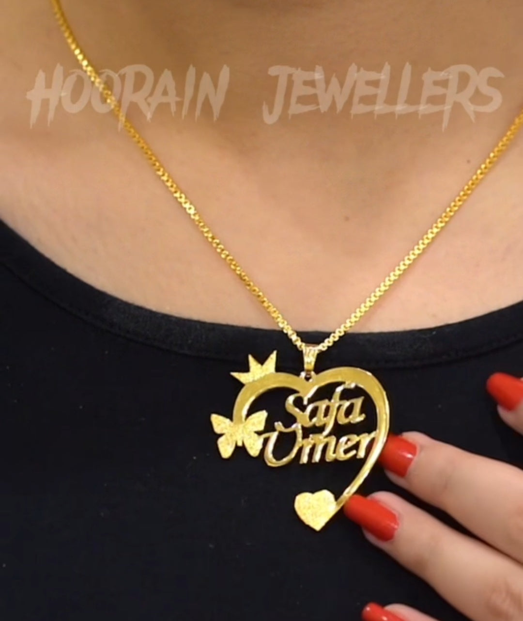 Crown Heart Necklace